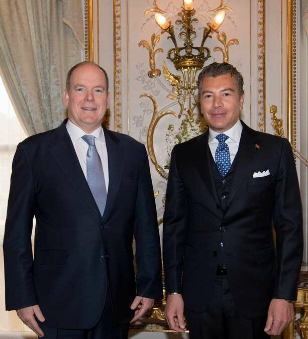 Ambassador Dario Item presents Credentials to Prince Albert II of Monaco